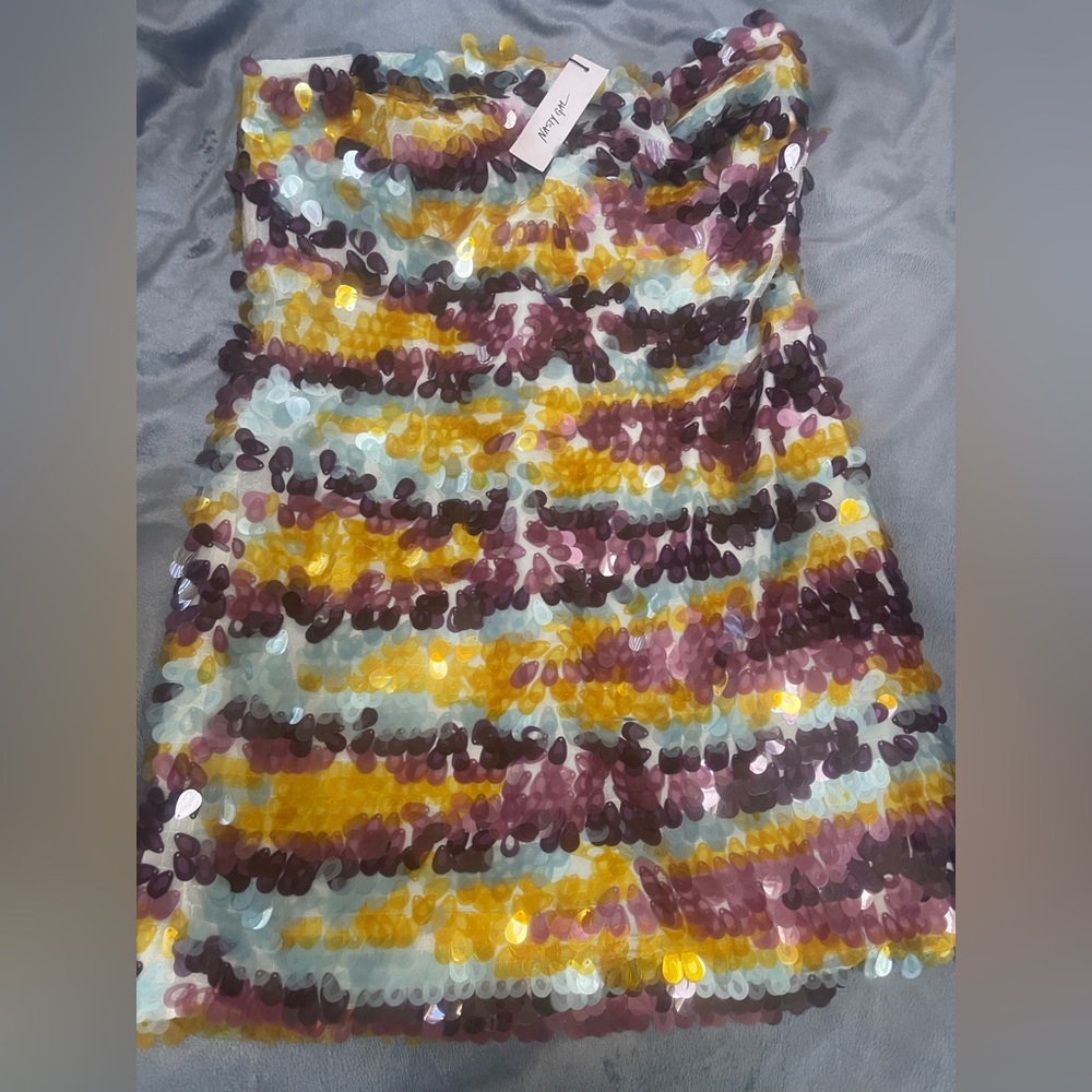 Nasty Gal Multicolor Sequin Mini Dress - Picture 7 of 8